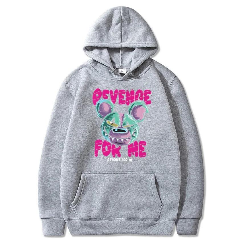 

Осень и зима новая толстовка с принтом медведя Аватар, уличная одежда, повседневный модный пуловер, классический однотонный теплый топ с длинными рукавами 3XL