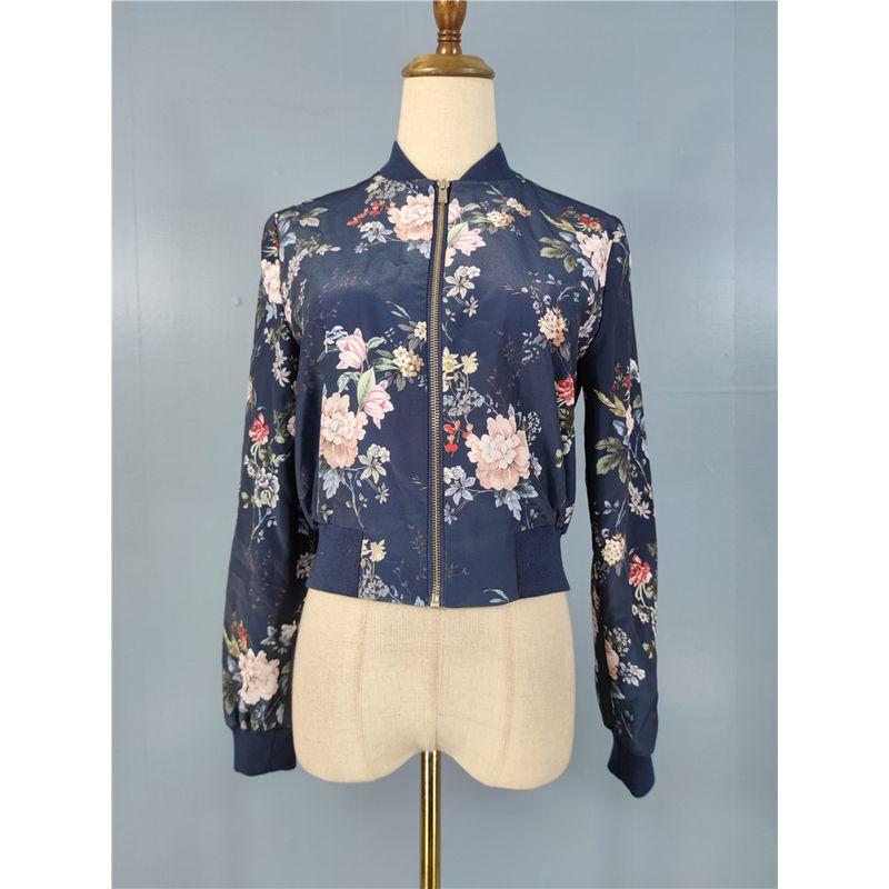 

Экспорт Одинарный Высокое Качество FN Изысканный Принт Длинные Рукава Красивая Бейсбольная Форма 2024 Ранняя Весна Тонкая Куртка Blue Flower XS(6)