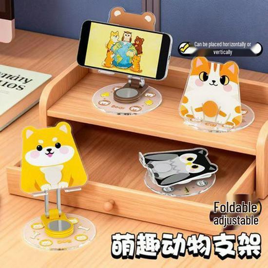 Adorable Cartoon Adjustable Rotating Tablet & Phone Stand Owl