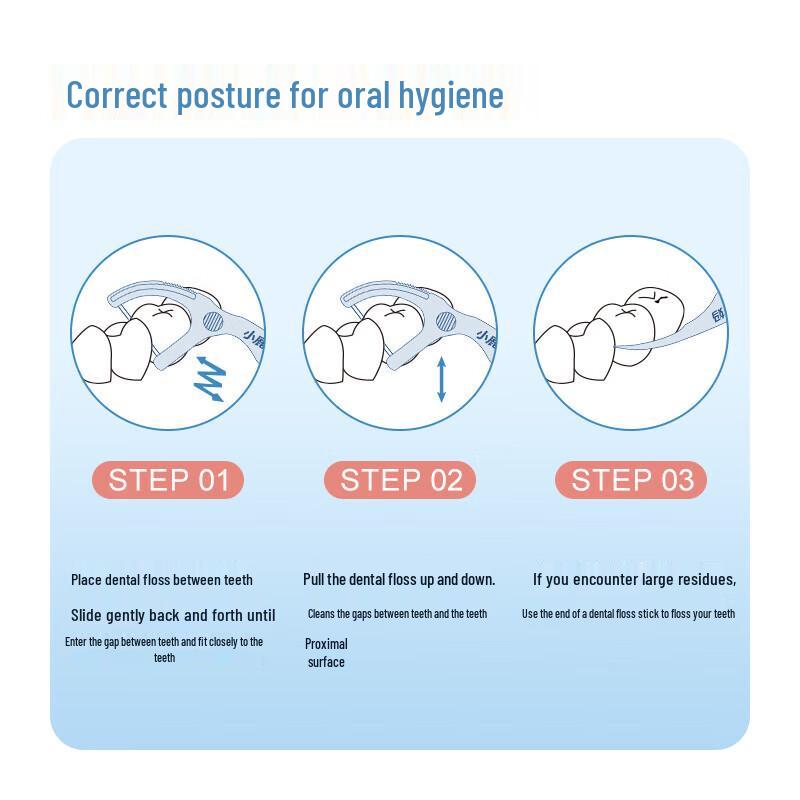 Little Deer Mom Ultra-Fine Dental Floss Picks (500 Count)