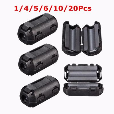 5pcs 3 5mm Noise Suppressor Emi Rfi Clip Choke Ferrite Core Cable