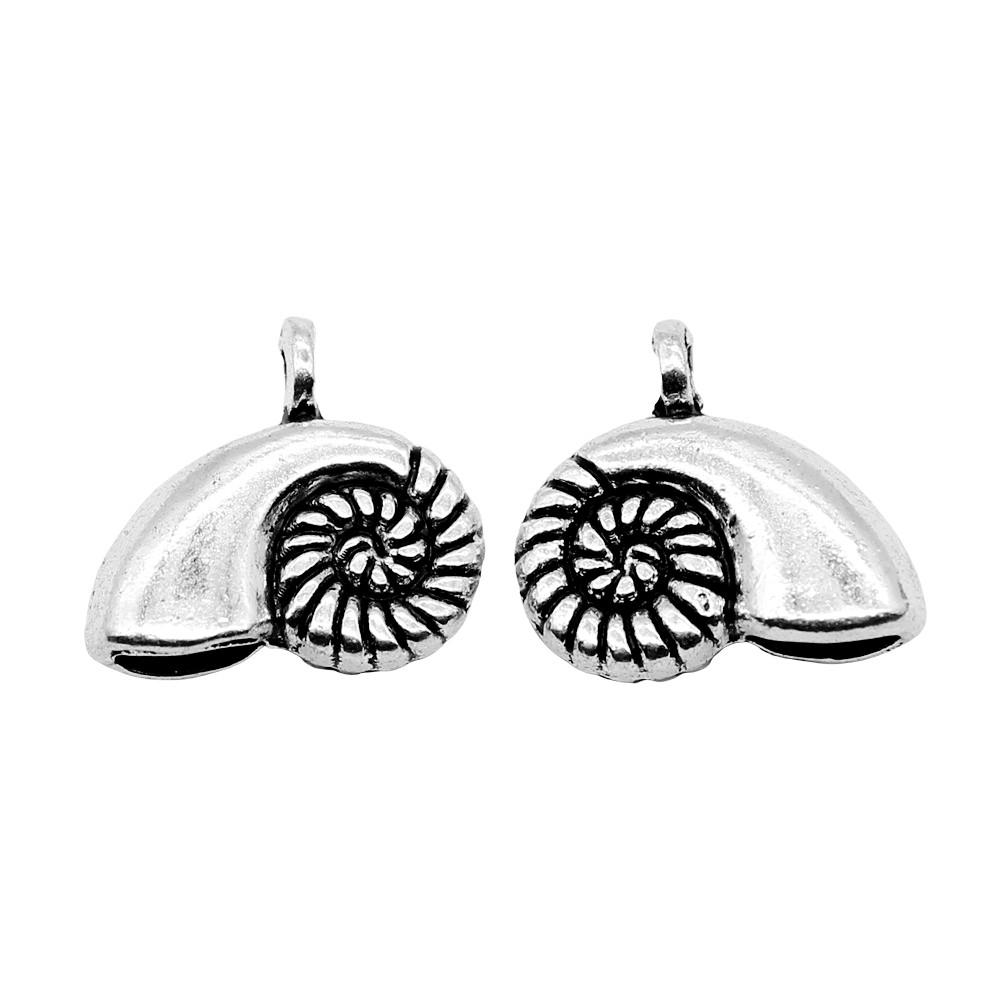 Shell Charms Multi Color Alloy Pendants For Beach Themed DIY Jewelry Accessories