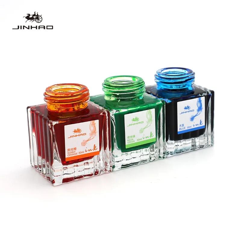 JINHAO 30ml Colored Ink for Fountain Pen Glass Bottled Ink Refill Cartridge School Writing Office Ink Supplies Stationery