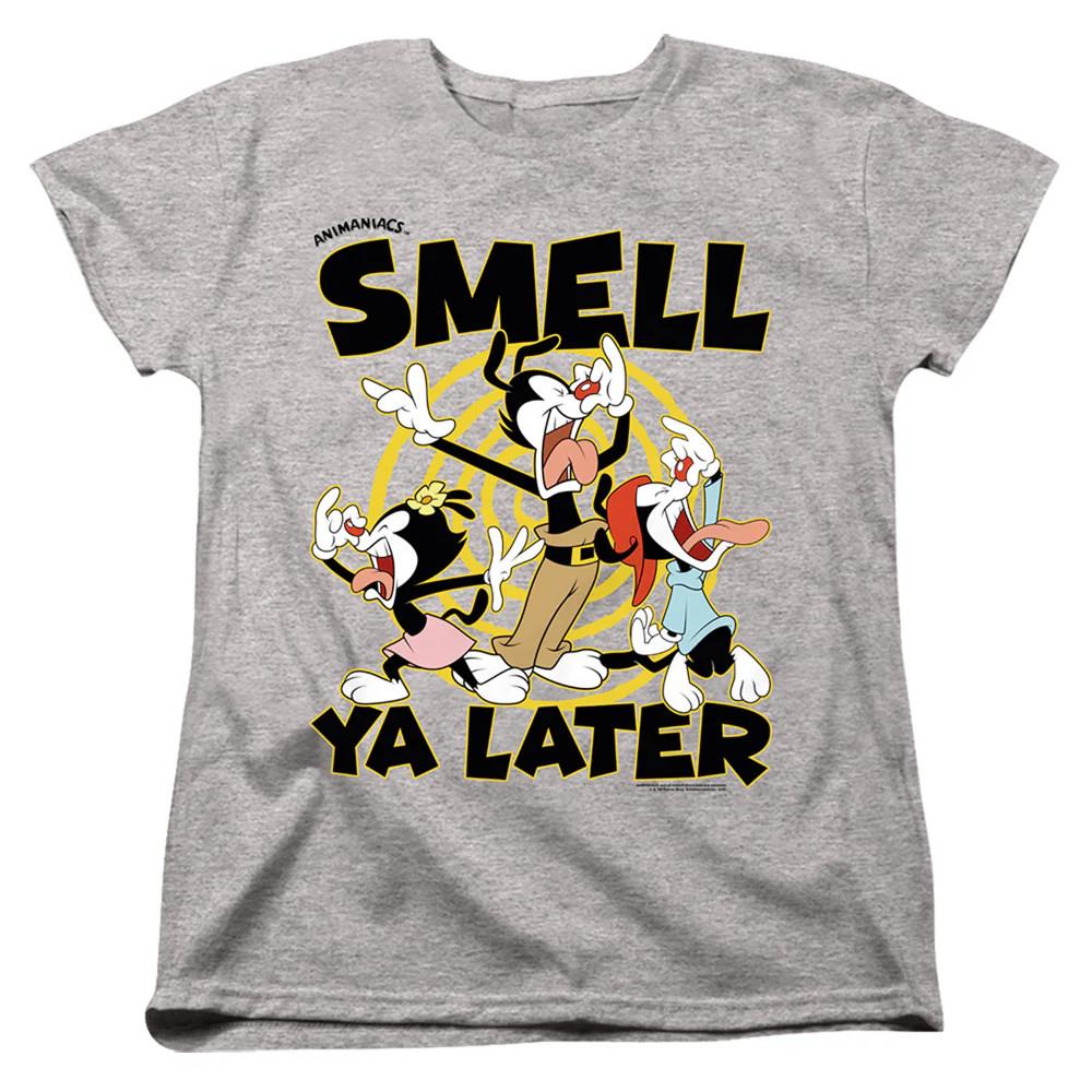

Animaniacs ell Ya Later Womens T Shirt Athletic Heather S