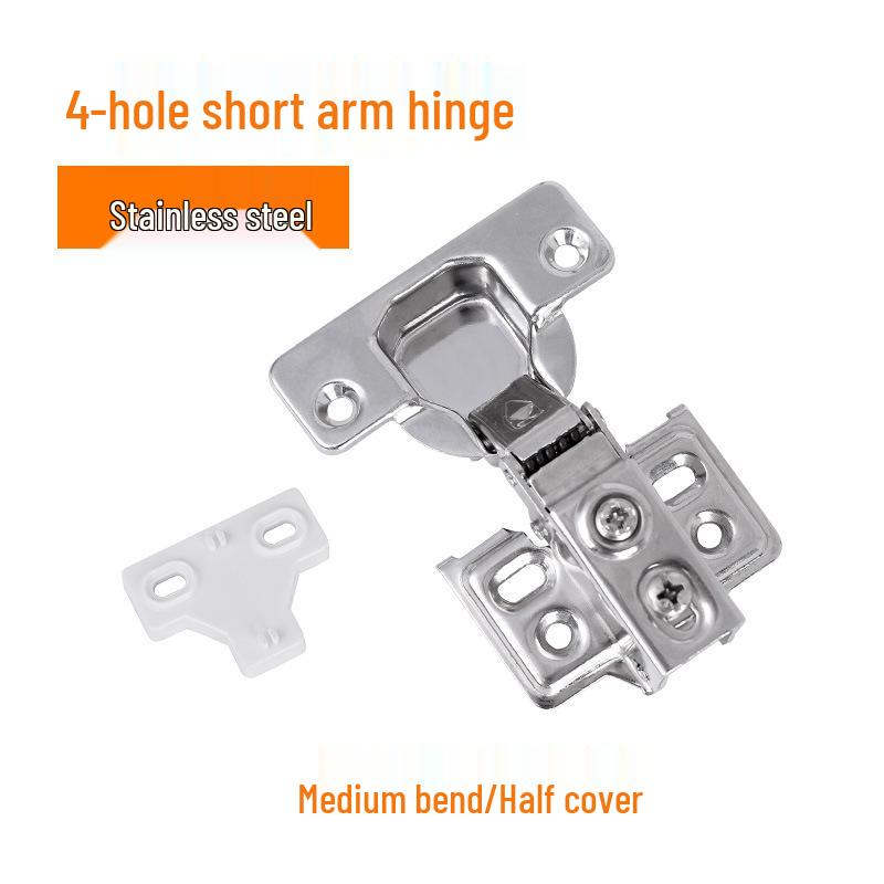 American Small Soft-Close Cabinet Hinge with Damping Buffer and Hydraulic Pipe Fitting