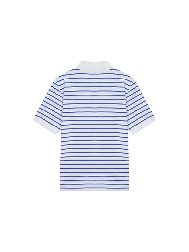 NITINA Striped Collared T-Shirt Bl/St (Man)