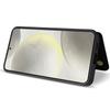 For Samsung Galaxy S24 Case with Wrist Strap Card Slots Rhombus Leather+TPU Phone Cover