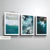 3pcs/set Ocean Art Oil Painting Canvas with Wood Frame Draw Wall Decor Home Room Decorations