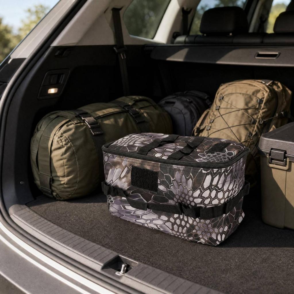 Portable Utility Bag with Interior Dividers Spacious Soft-Sided Storage