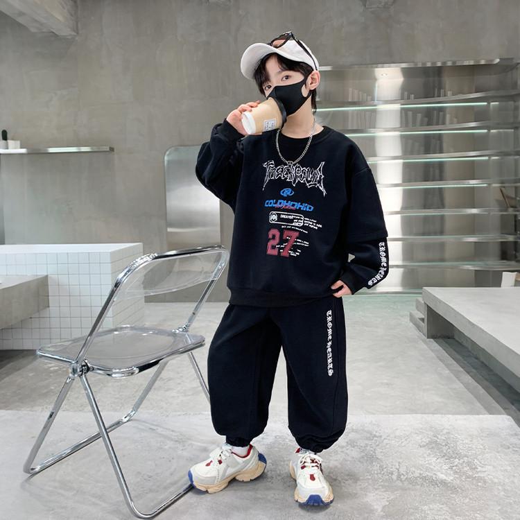 

Boys Sporty Autumn Two-Piece Set 2025 - Cool Big Kid Style 170 for 158cm