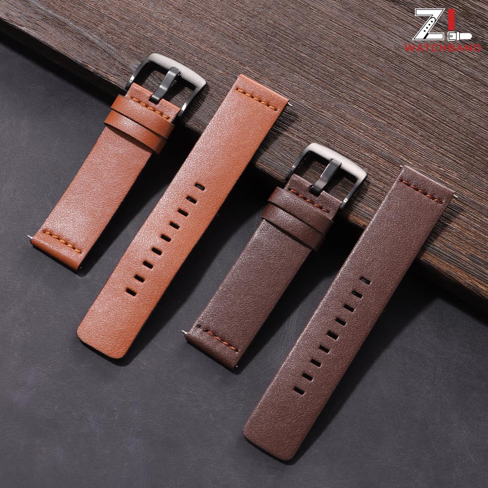 18/20/22/24mm Watch Band Quick Release Leather Strap for Samsung Galaxy Watch 3 Active2 40 44mm for Huawei Watch Gt 2 WatchBand