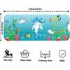 100x40cm PVC Bathtub Mat, Non-Slip Shower Mat with Drain Holes, Multicolor Tub Mat