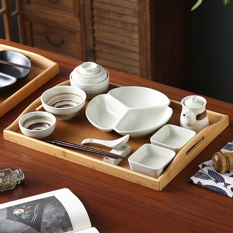 Tea Painting 11-Piece Ceramic Dinnerware Set