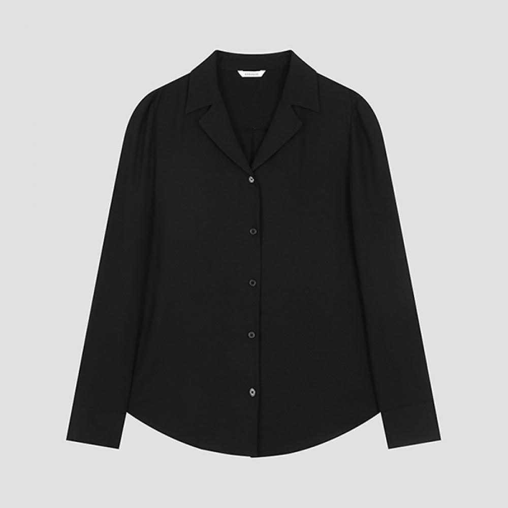 

She S miSS looSe Fit Open Collar Shirt SwwSto32050 Bk blacks/55