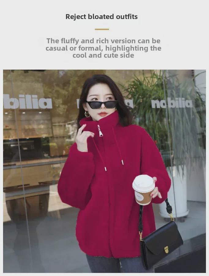 2022 Winter Korean Style High-end Double-faced Cashmere Wool Coat for Women - Medium-length, Fashionable