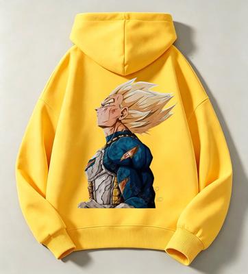 Dragon Ball Z Lebih Super Saiyan Hooded Children'S Hoodie Damaged Fighting Pattern Boys And Girls Teenage Hoodie