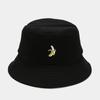 Panama Bucket Hat Fruit Strawberry Embroidered Fishing Cap Men Women Travel Beach Sun Hats
