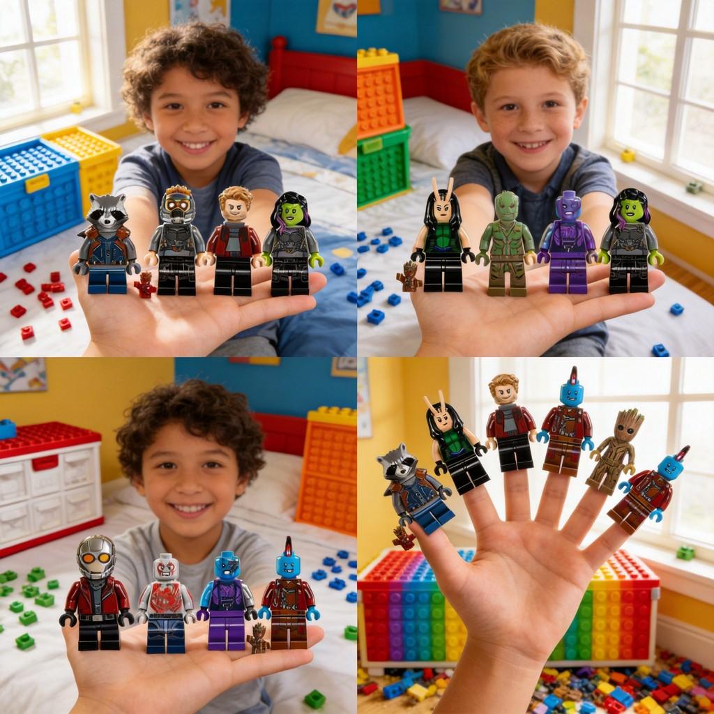 Strážci Galaxie 2 Mini Figurky Sada S ABS Plastovou Konstrukcí Pro Děti Stavební Zábava
