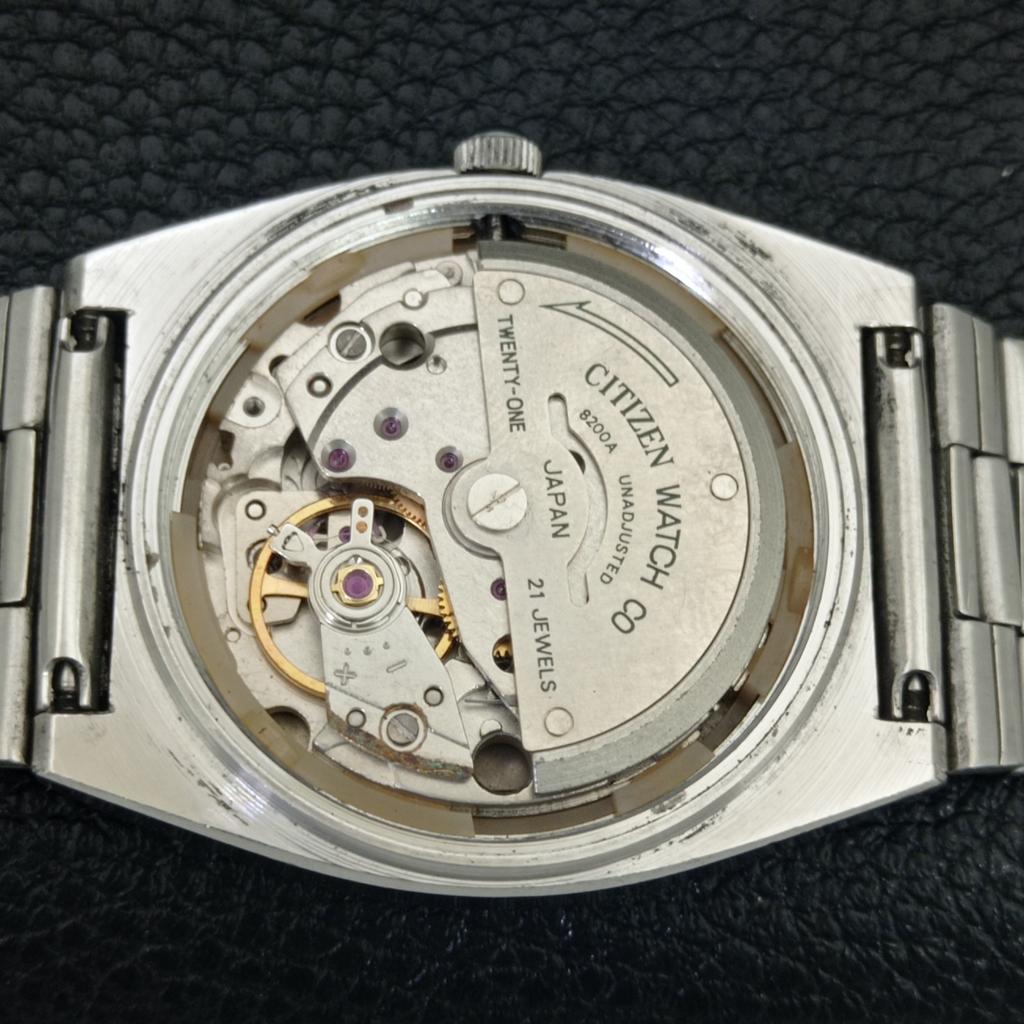 GENUINE VINTAGE CITIZEN AUTOMATIC 8200A JAPAN MENS ORIGINAL DIAL WATCH A705530-1