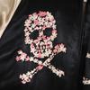 Floral Reversible skull embroidery Sukajan XL Black series Men's Used