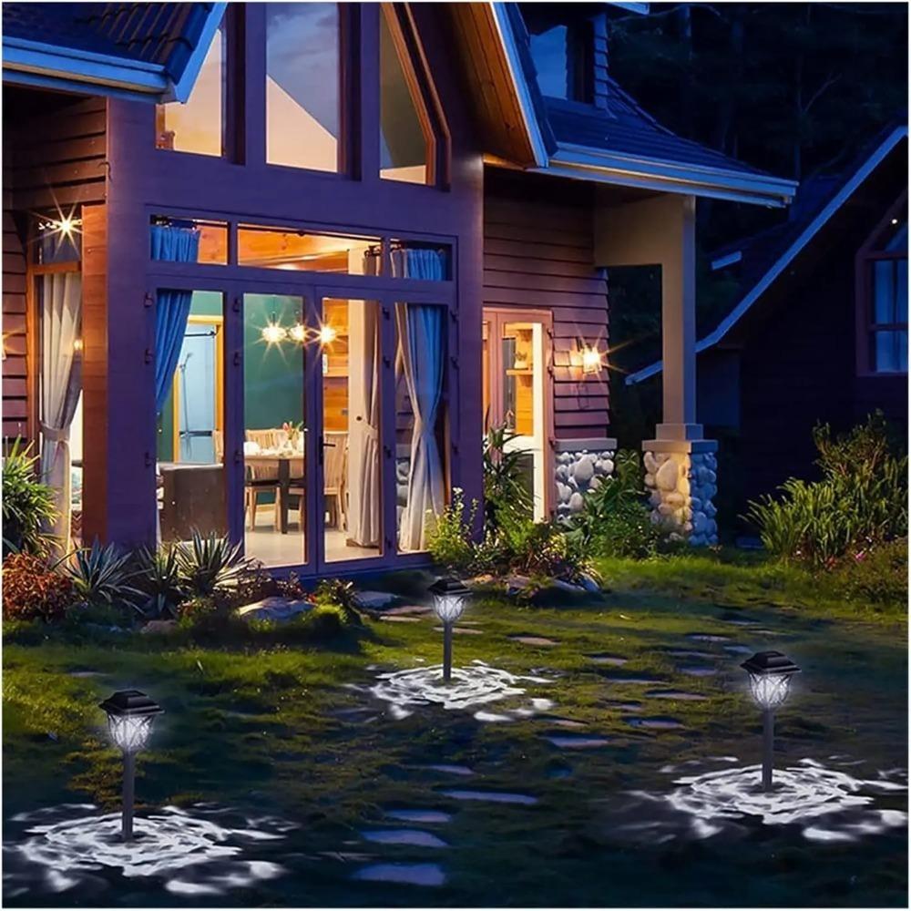 2PCS Solar Yard Lights Bright Lawn Lights Outdoor Waterproof Led Solar Pathway Lights Landscape Path Lights