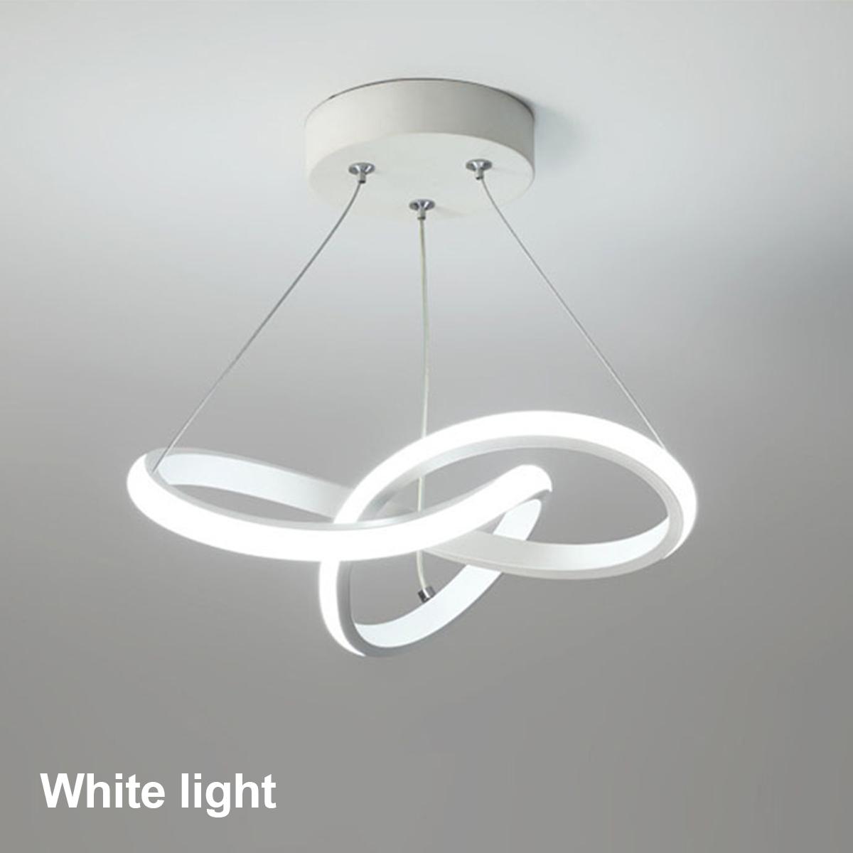 

24 см светодиодный подвесной светильник трехцветный подвесной светильник роскошный потолочный линейный ретро скандинавский черно-белый креативный художественный металлический канделябр White-Cool White