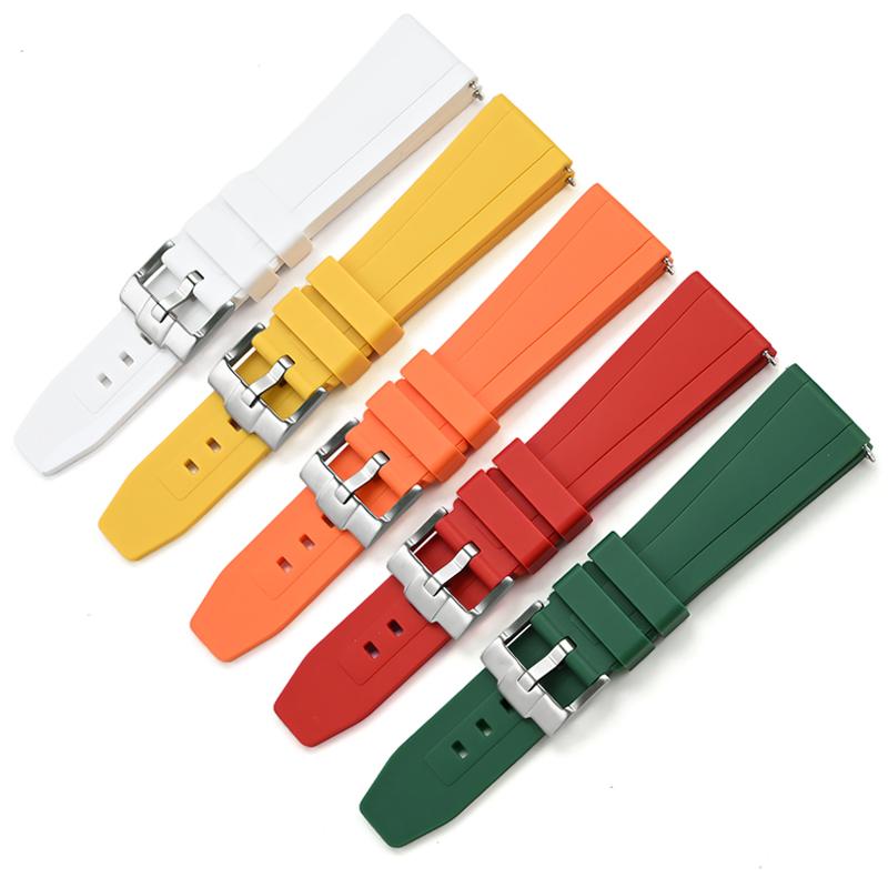 Bracelet de montre en silicone le plus récent pour Samsung Ultra Omega Seiko PROSPEX Panerai 20 mm 22 mm 24 mm Bracelet de montre en caoutchouc à dégagement rapide