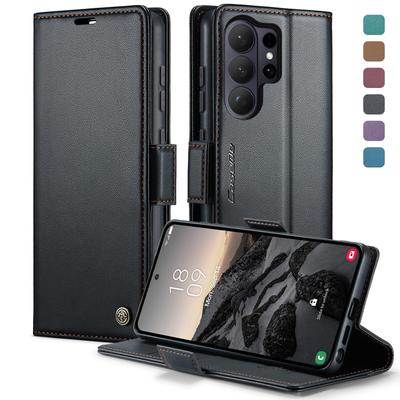 For Samsung GALAXY S26 / S26+ / S26 Ultra CaseMe-023 Side Buckle Magnetic Flip PU Leather Card Wallet Case Flip Cover