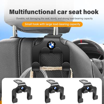 1/2PCS Car Universal Seat Hooks Multifunctional Phone Storage Holder For E70 E91 E30 G30 E53 M3 M5 X6 X4 X7 E92 E93 X1 X3 X5