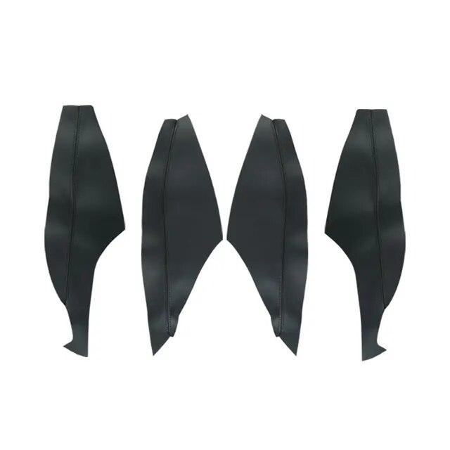 4pcs Car-styling Microfiber Leather Door Armrest Panel Cover Sticker For Toyota Corolla