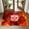 Eintracht Frankfurt Football Design Crystal Velvet Rug Soft Decorative Mat for Bedroom Entrance