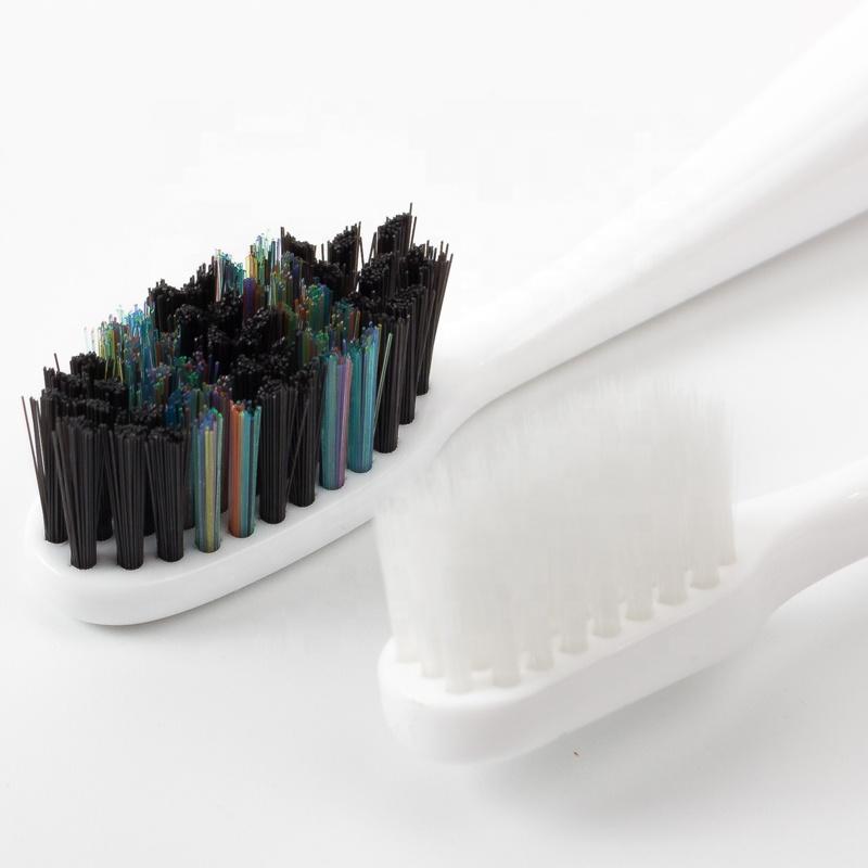 OEM Manufacture 5 Pack Soft Bristle Plastic Handle Charcoal Teeth Whitening Toothbrush for Home Use
