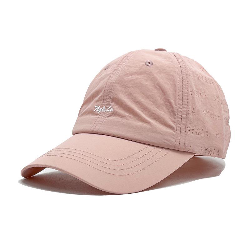 Spring and summer new simple quick-drying embroidered letter baseball hat men's and women's retro casual face cap
