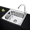 Kitchen Sink Handmade Stainless Steel Single Bowl Sink Above Counter or Wall Mounted Vegetable Wash Basin Set