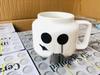 Creative Personality Cute Expression Ceramic Mug | Little Figure Head with a Smiling Face | Unique Gift Cup for Drinking Water.