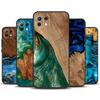 Hybrid Wood Resin Case For Xiaomi 13T 14 Pro 11T 12T 12 13 Lite POCO X6 X3 X4 X5 F5 Pro F3 M5s M6 Pro Cover