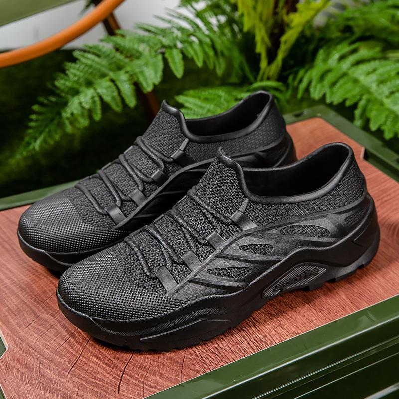 

Летние дождевые ботинки мужские низкие износостойкие сапоги для рыбалки автомойки кухни шеф-повара короткие резиновые сапоги для езды на вынос водонепроницаемые клеевые ботинки 39