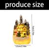 Miniature Gingerbreads House Shatterproof Resin Christmas Village Accessory For Kids Family Holiday Decoration