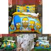 The Simpsons Cartoon Bedding Set With Reactive Dye Printing For Modern Home Decor