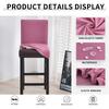 Waterproof Bar Stool Covers Stretch Short Back Chair Covers Counter Height Chairs Covers For Kitchen Dining Room Cafe Furniture