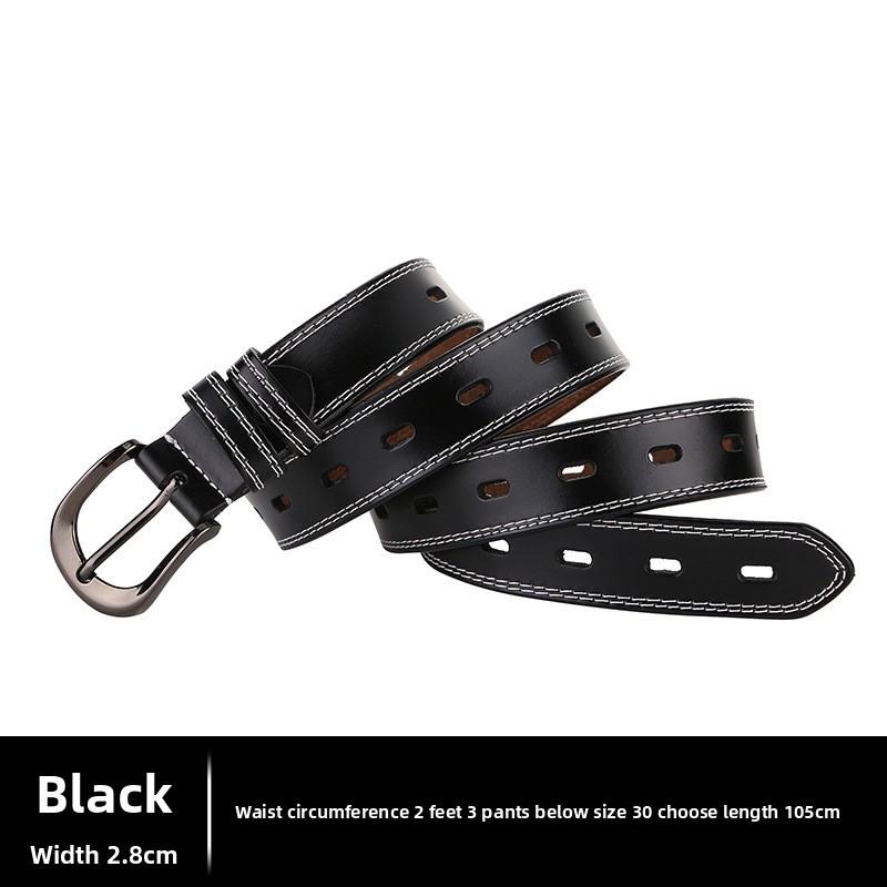 Pure Leather Belt For Women With Metal Pin Closure For Daily Fashion And Jeans