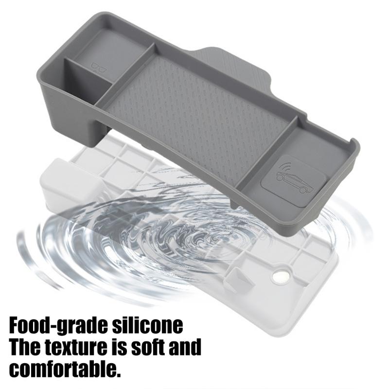 Car Dashboard Storage Tray for Y Juniper 3 Screen Rear Phone Box Waterproof Silicone Organizer Tray