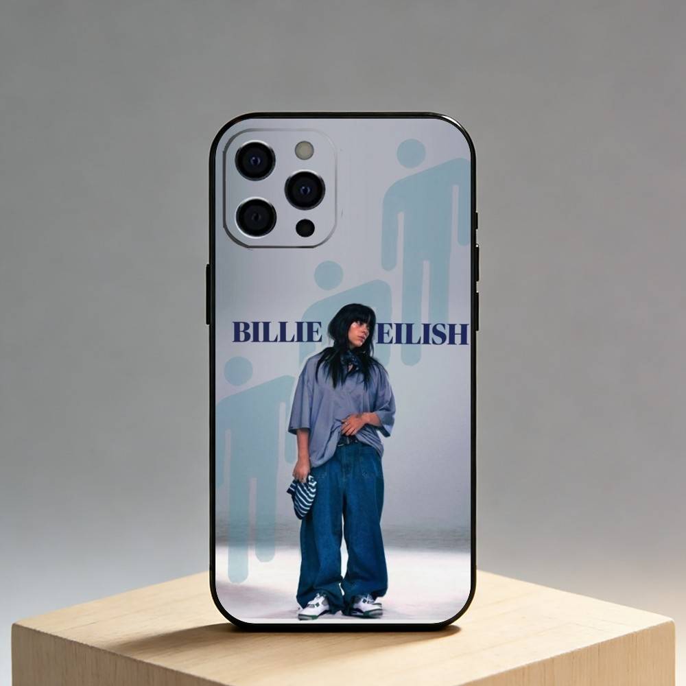 

EPC Singer B-BillieS Phone Case For iPhone17,16,15,14,13,12 Plus,Max Soft Silicone Black Cover iPhone15