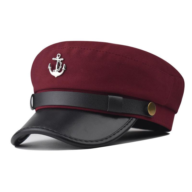 

Стильный хлопковый берет с якорем, повседневный уличный головной убор для женщин для ежедневной носки StyleF