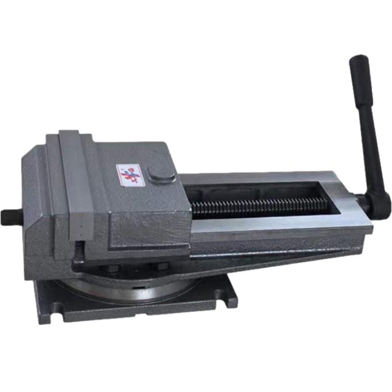 In stock: QB320 12" Heavy-Duty Angle-Locking CNC Machine Vise with Large Opening Flat Jaws for Milling.