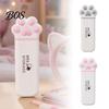 Macaron Color Pill Case Portable Box, Cute Cat Paw Design, with Sealed Buckle Lid, Moisture-Proof Stylish Storage Container 3 Compartment Organizer,
