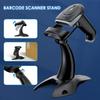 Scanner de Código de Barras CCD 3 em 1 2.4G à Prova de Choque Com Suporte Bluetooth Sem Fio USB Com Fio Leitor de Código de Barras 1D 2D QR