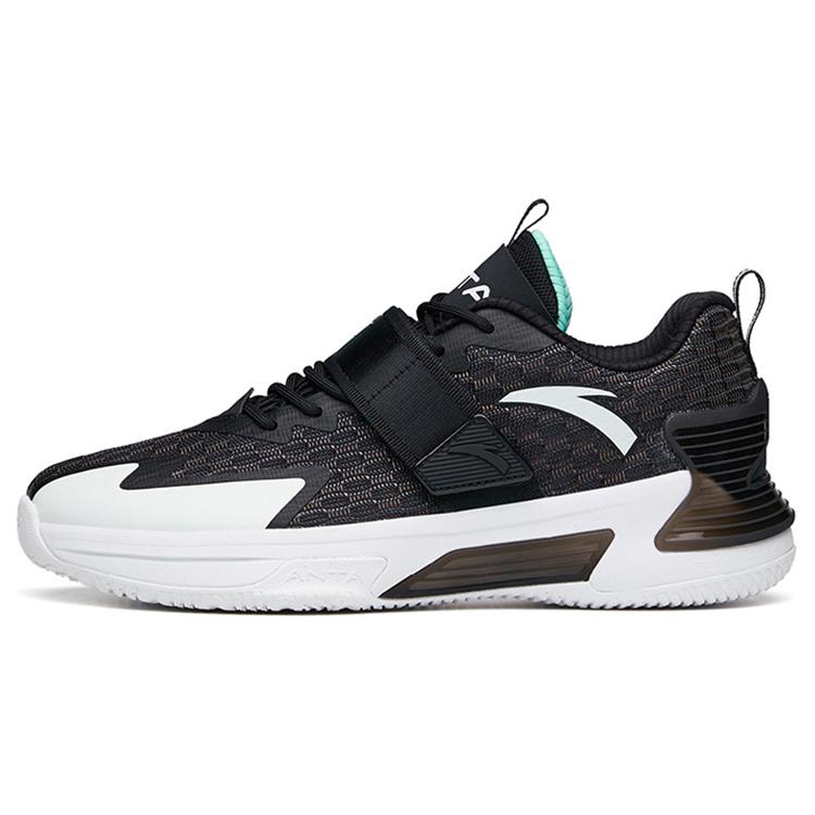 Anta Hengsao3 Abrasion Resistant Breathable Low top Basketball Shoes Men's Black 112131606-1