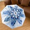 1PC Floral MandalaAutomatic Open/Close Umbrella with Windproof, 8-Rib Sturdy Canopy, Durable Ribs, Fashionable Design, Outdoor Accessory, Fun Prin, Ho