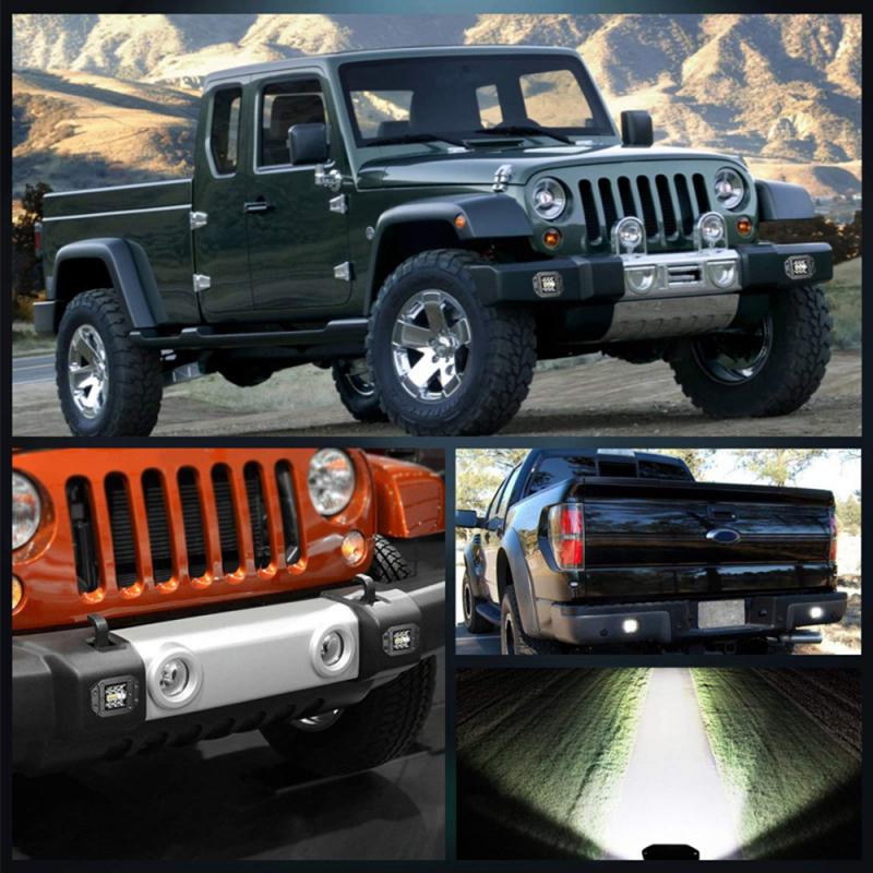 Nlpearl 5" Flush Mount LED Work Light Bar OffRoad 12V 24V Spot Flood LED Light Bar for Car Boat SUV 4x4 Truck Jeep ATV Headlight